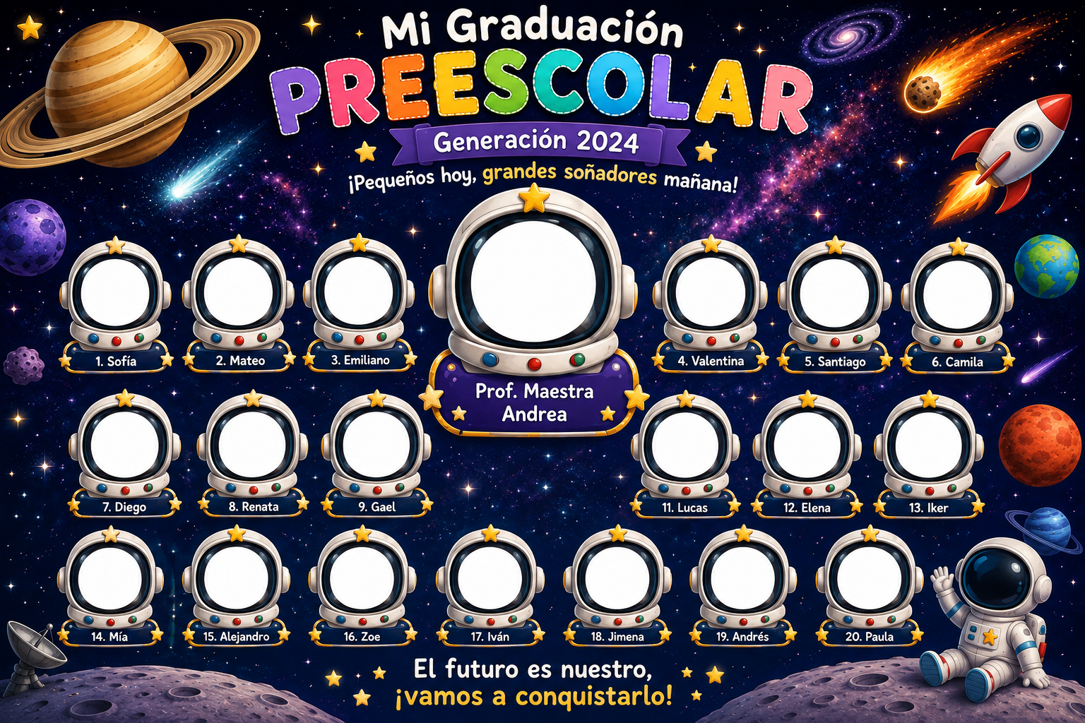 Diseño de orla estilo clásico y elegante